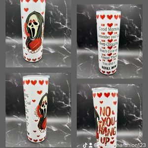 NEW*** Scary movie ghost face valentines 20oz tumbler